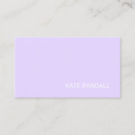 Carte De Visite Salon De Beauté Lavande Simple Et Design
