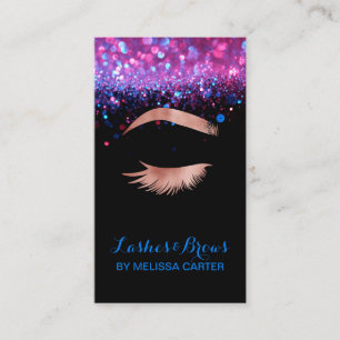 Carte De Visite Salon de beauté Maquillage Artiste Brows Lash Exte