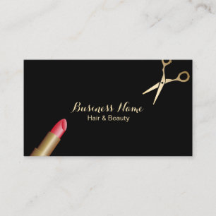 Carte De Visite Salon de beauté minimal de coiffeur de maquilleur