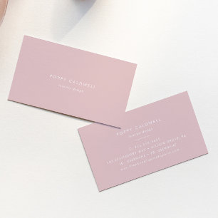 Carte De Visite Salon de beauté moderne Esthétique POPPY Blush Pin