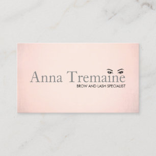 Carte De Visite Salon de beauté moderne Faux Rose Gold Foil