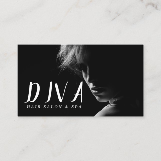 Carte De Visite Salon de beauté moderne & Spa (Devant)