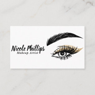 Carte De Visite Salon de beauté Pretty Eyes Maquillage Cils
