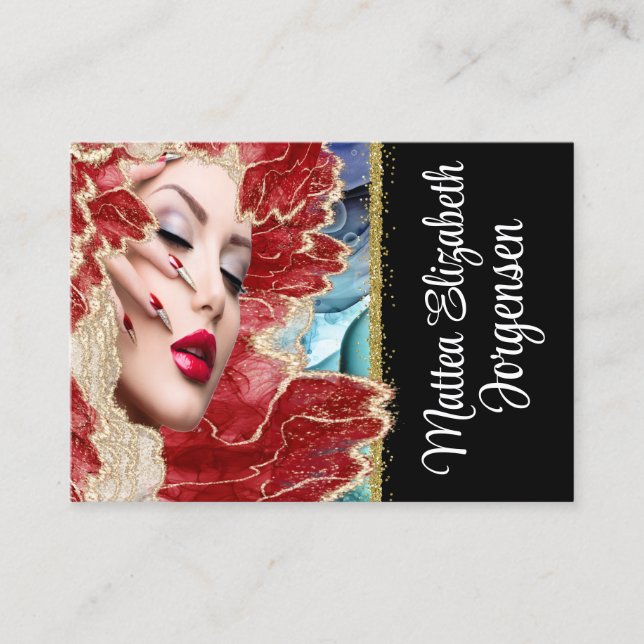 Carte De Visite Salon de beauté professionnel Nail Art (Devant)