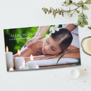 Carte De Visite Salon de beauté SPA d'aromathérapie Massage Salon