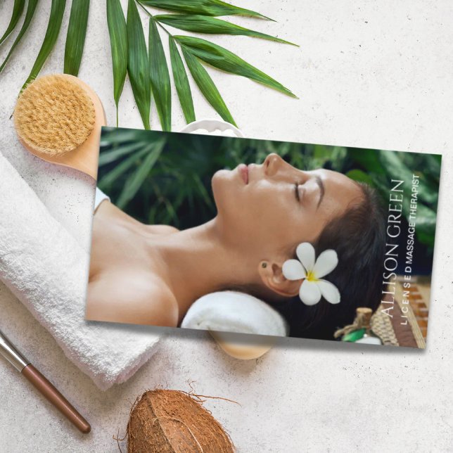 Carte De Visite Salon de beauté SPA d'aromathérapie Massage Salon (Beauty Salon SPA Aromatherapy Massage Salon Business Card)