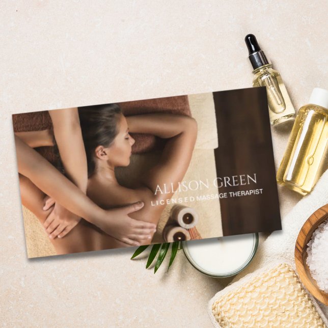 Carte De Visite Salon de beauté SPA d'aromathérapie Massage Salon (Beauty Salon SPA Aromatherapy Massage Salon Business Card)