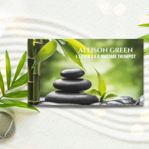 Carte De Visite Salon de beauté SPA Zen Aromathérapie Massage Thér