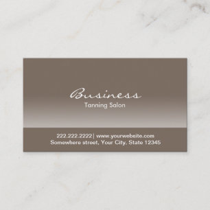 Carte De Visite Salon de bronzage élégant