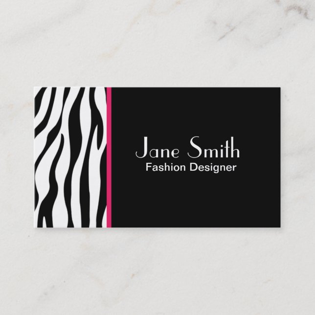 Carte De Visite Salon de coiffeur de couturier d'impression de (Devant)