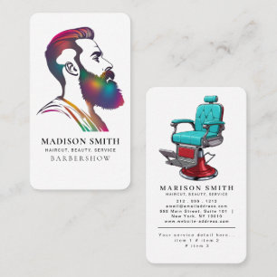 Carte De Visite Salon de coiffeur minimaliste Barbershop Rustique