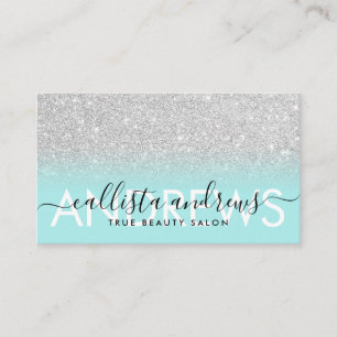 Carte De Visite Salon de coiffure de maquillage Ombre Parties scin