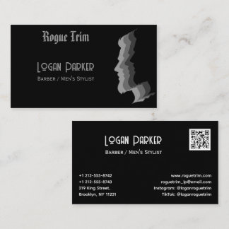 Carte De Visite Salon de coiffure moderne pour hommes