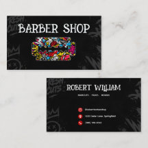 Salon de coiffure moderne urbain lame de rasoir Gr