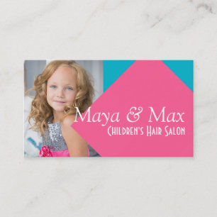 Carte De Visite Salon de coiffure pour enfants Styliste Boutique B