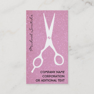 Carte De Visite Salon de coiffure Professionnel Ciseaux Brillant