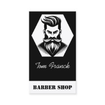 Salon de coiffure professionnel noir et blanc