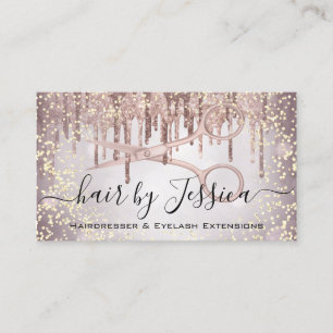 Carte De Visite Salon de coiffure Styliste Coiffeur ciseaux Vip fu