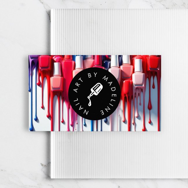 Carte De Visite Salon de l'artiste du logo polonais Creative Driat (Créateur téléchargé)