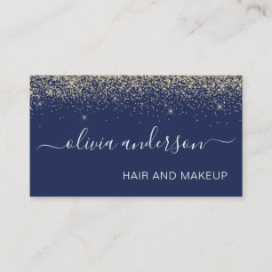 Carte De Visite Salon de maquillage pour cheveux Parties scintilla