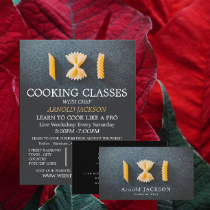 Carte De Visite Salon de pâtes, Chef, Cuisine