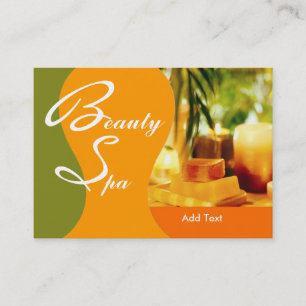 Carte de visite Salon de Spa de Santé Beauté Vert