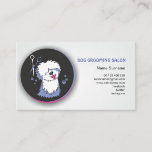 Carte de visite Salon de toilettage pour chiens