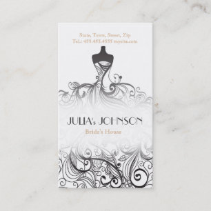 Carte De Visite Salon professionnel de robe de mariage de styliste