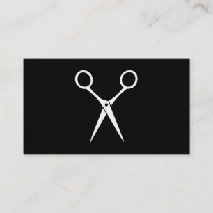 Carte De Visite Salon Shears Blanc