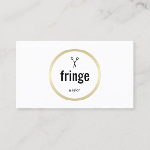 Carte De Visite Salon simple moderne White Gold Hair