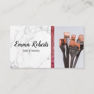 Carte De Visite Salon Spécialiste Coiffure & Beauté Coiffeur Barbi