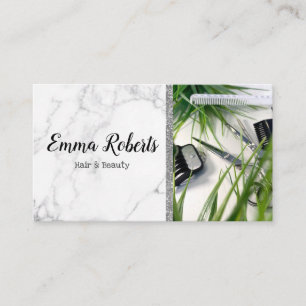 Carte De Visite Salon Spécialiste Coiffure & Beauté Salon Coiffeur