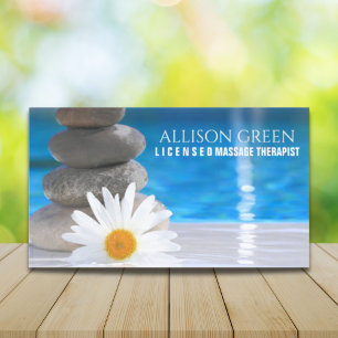 Carte De Visite Salon Zen SPA Aromathérapie Massage Thérapiste