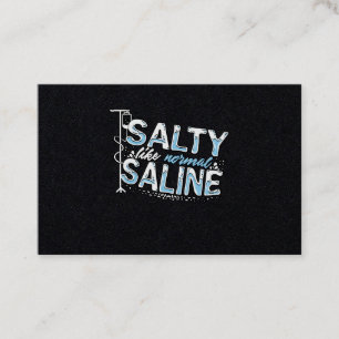 Carte De Visite Salty Like Normal Saline Nursery Paramedy