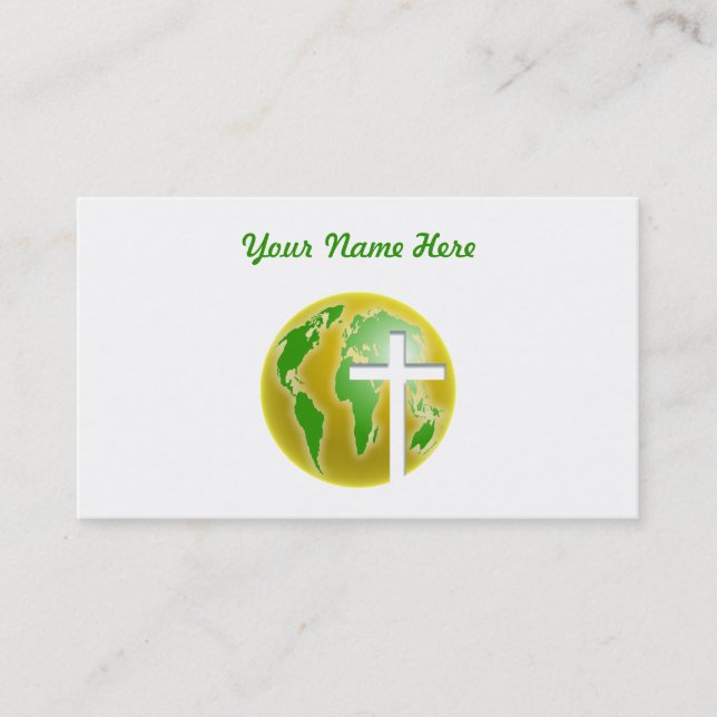 Carte De Visite Salut du monde, votre nom ici (Devant)