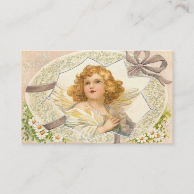 Carte De Visite Salutation aux anges des oeufs de Pâques (Devant)