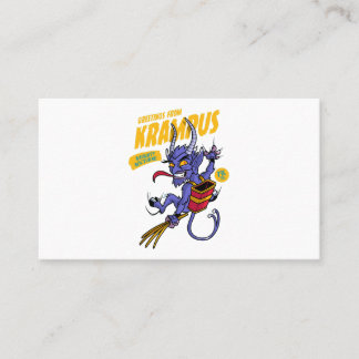 Carte De Visite Salutations de Krampus