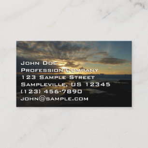 Carte De Visite San Diego Sunset III Superbe paysage californien