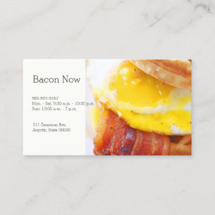 Carte De Visite sandwich au gaufre de bacon