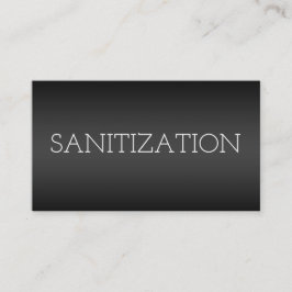 Carte De Visite Sanitization Disinfectant Black
