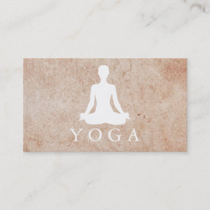 Carte De Visite Santé curative de yoga doux élégant de logo