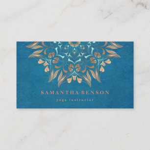 Carte De Visite Santé élégante de méditation de yoga de logo de