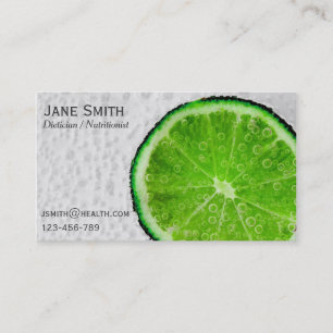 Carte De Visite Santé indépendante de nutritionniste de