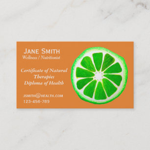 Carte De Visite Santé indépendante de nutritionniste d'entraîne