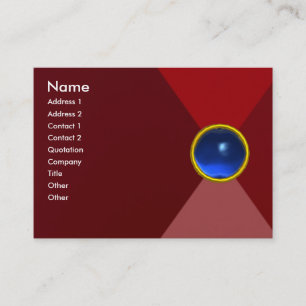 Carte De Visite SAPPHIRE MAGIQUE, bleu rose rose rouge vif