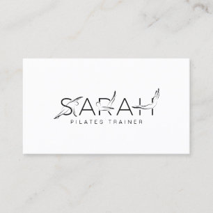 Carte De Visite SARAH Nom Pilates Instructeur