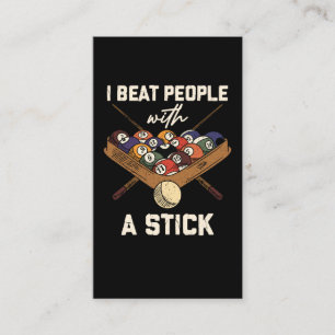 Carte De Visite Sarcastic Billiard 8
