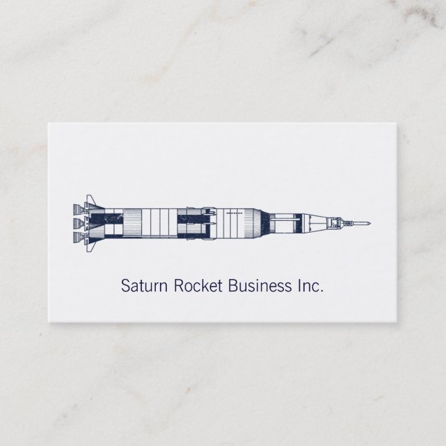 Carte De Visite Saturn Rocket (Devant)