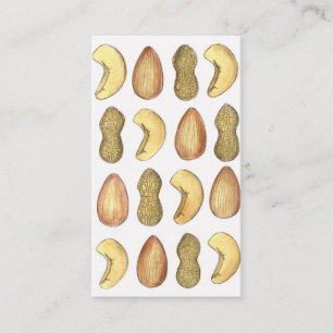Carte De Visite Sauce noix Cashew Almond arachide noix de cou Bout