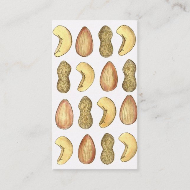 Carte De Visite Sauce noix Cashew Almond arachide noix de cou Bout (Devant)